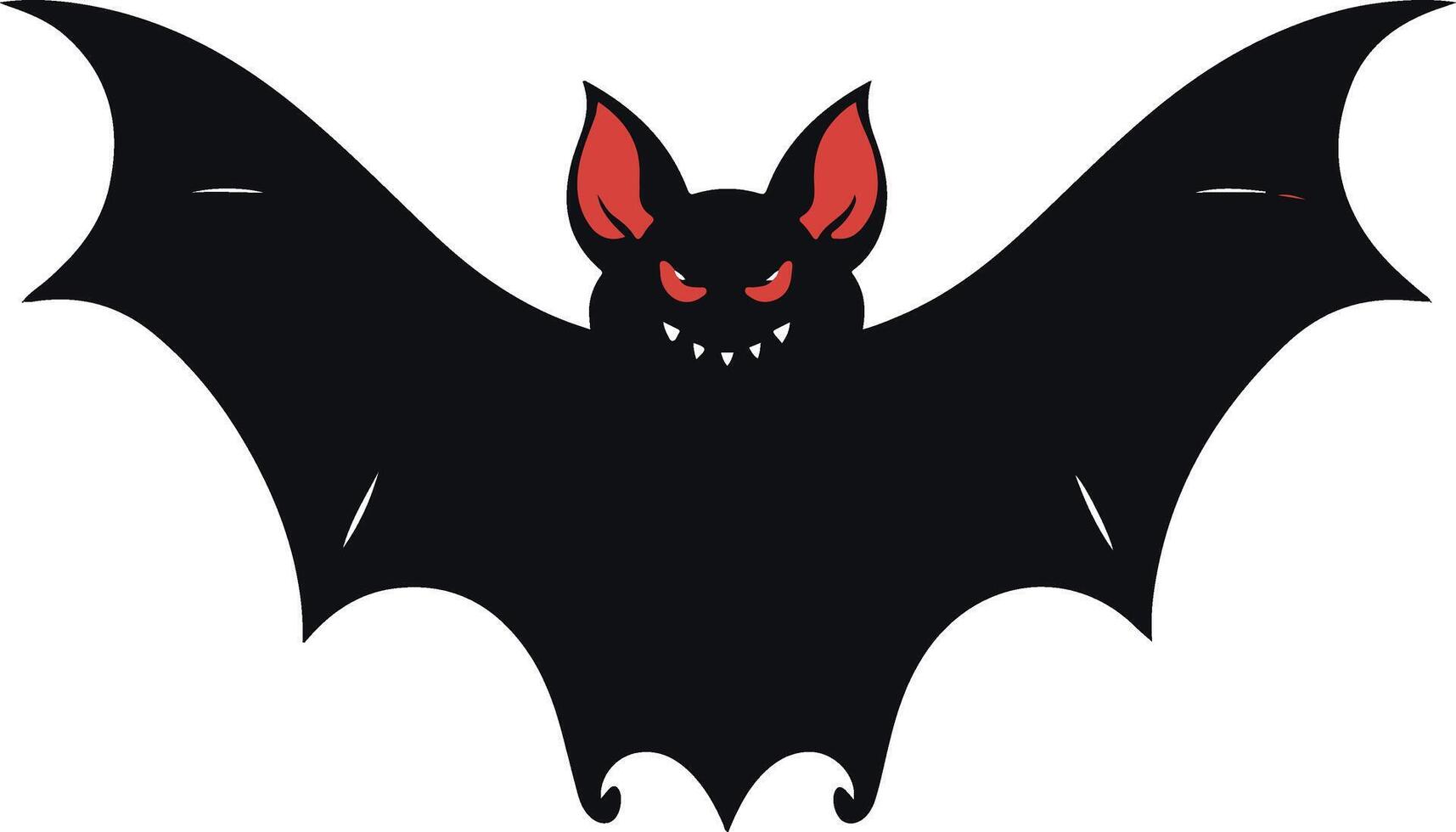 silhouette bat illustration vector
