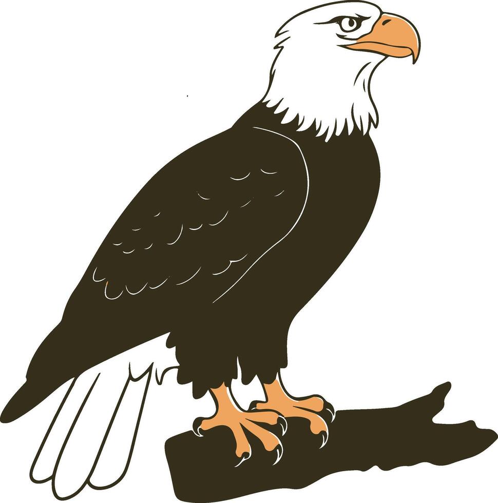 eagle on a white background vector