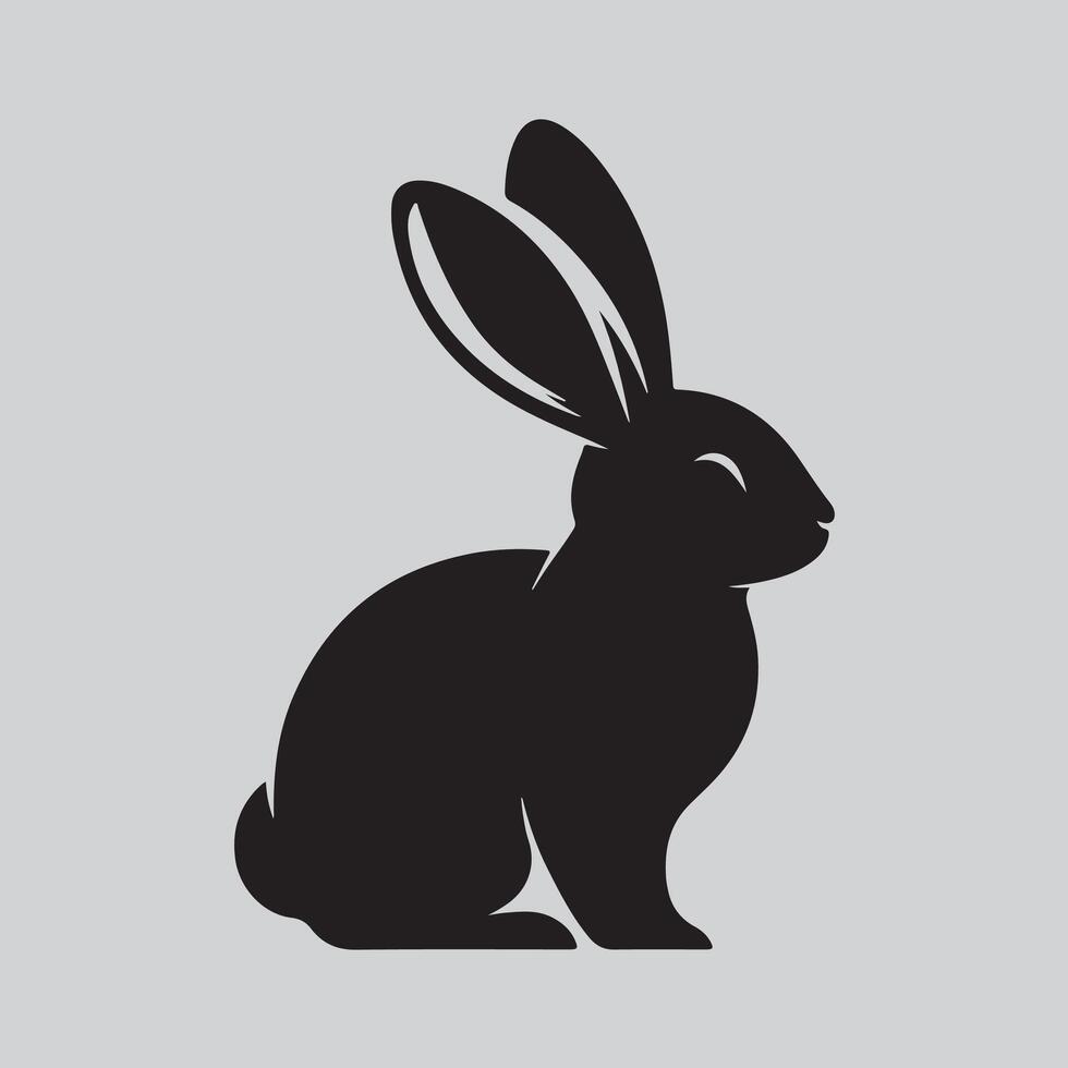 A Bunny silhouette design vector
