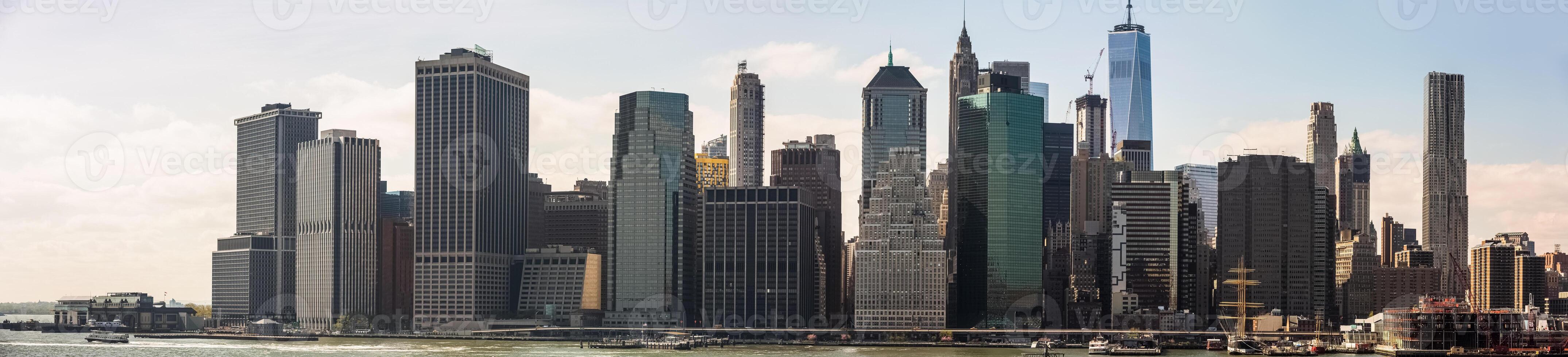 A large group of tall buildings in the city photo