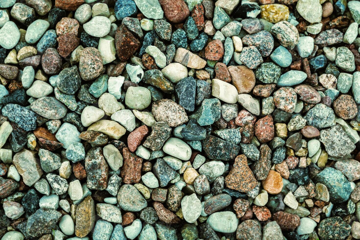 A close up of a large pile of rocks photo