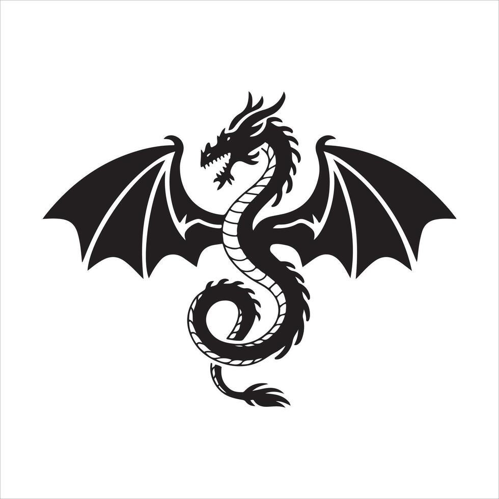 Dragon design EPS file vector