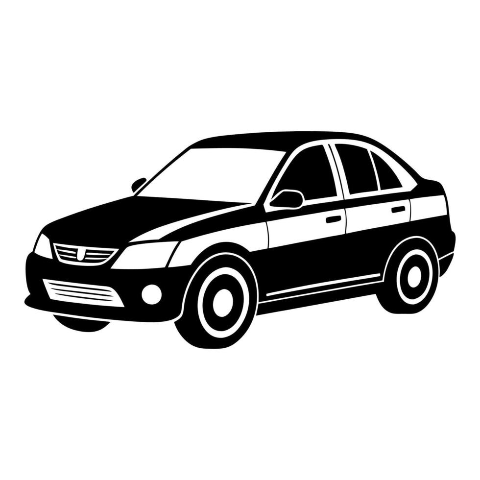 Car icon on white background vector