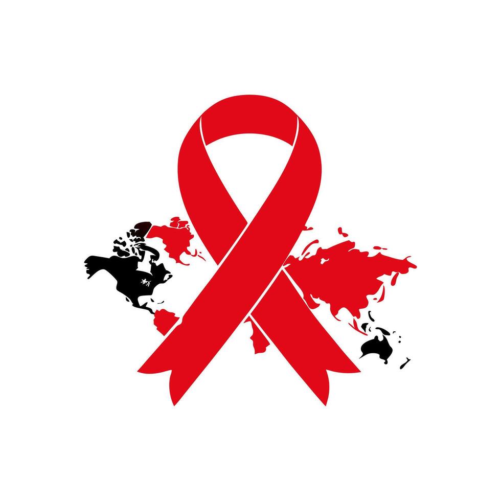 Aids awareness day is on march 1st vector