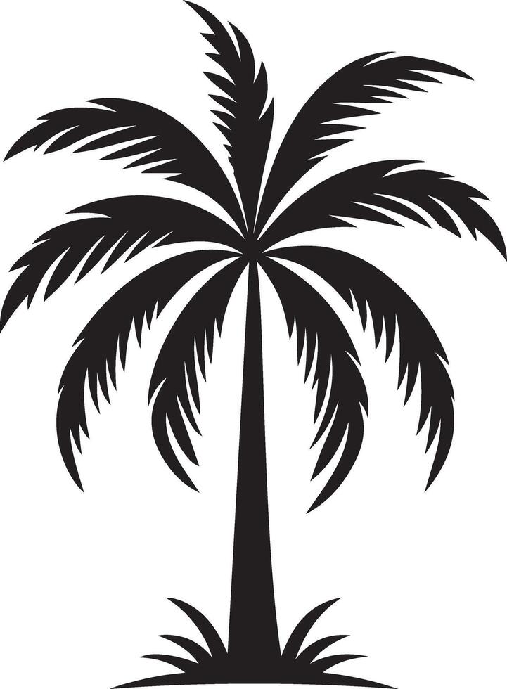 Creative palm tree silhouette arts. vector