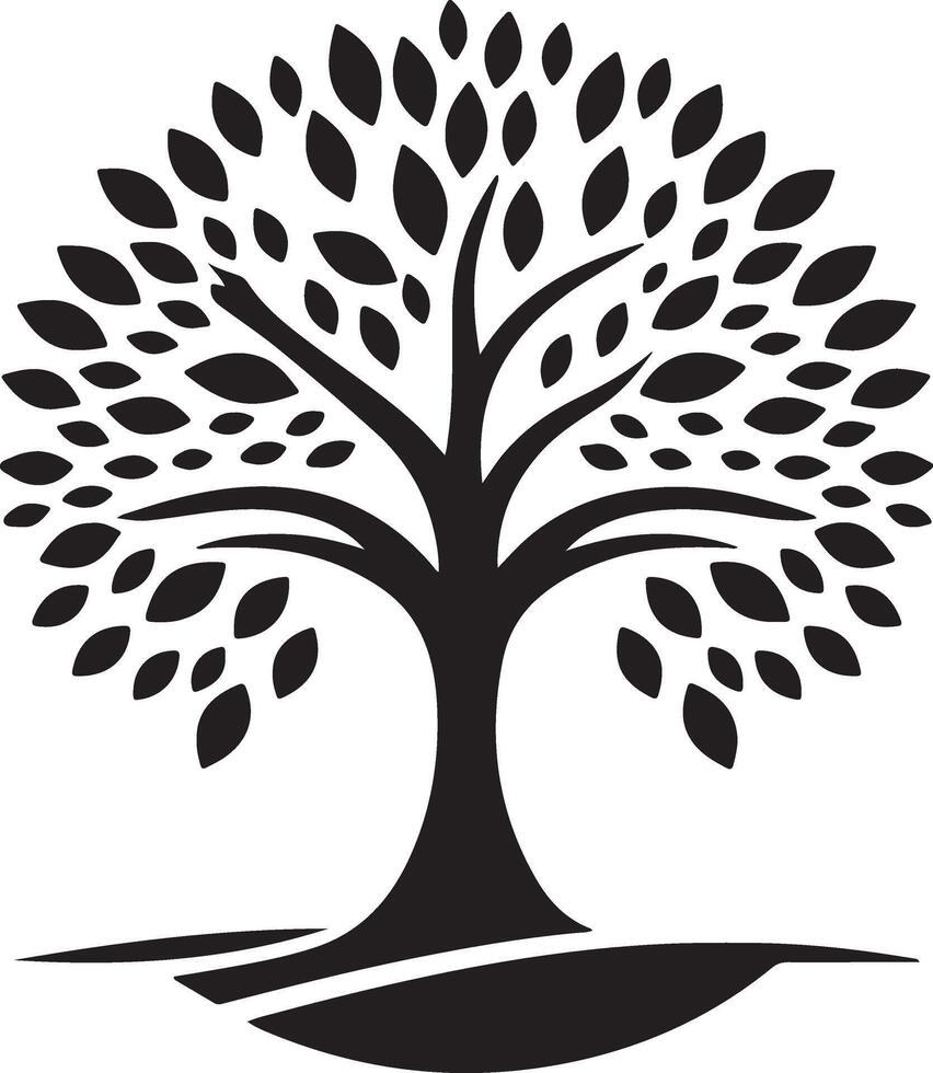 Arts and illustration of uniqe tree logo vector