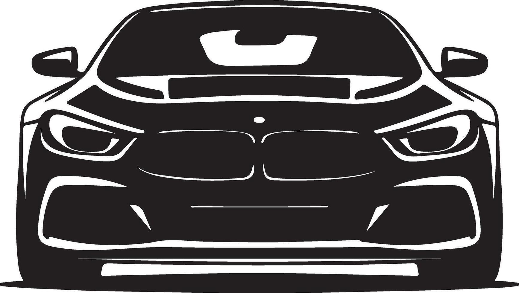 Silhouette Image of Car Logo vector