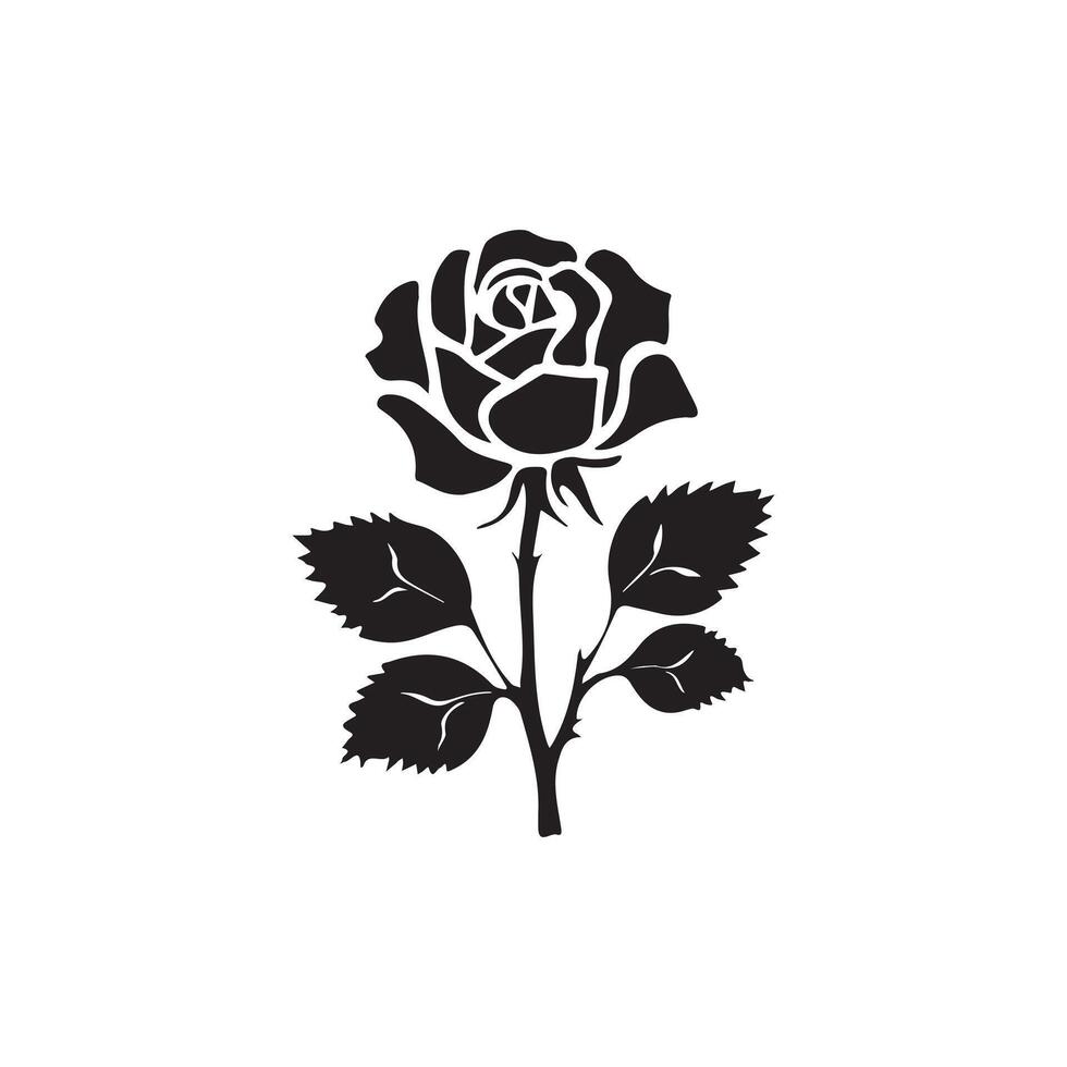 rose logo icon mandala design vector
