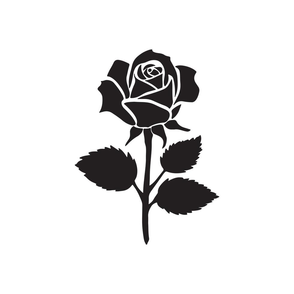 rose icon illustration design vector