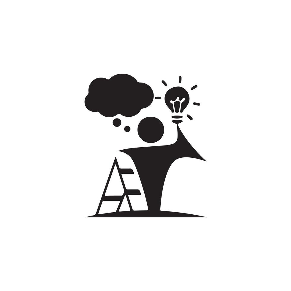 creative logo icon silhouette style vector