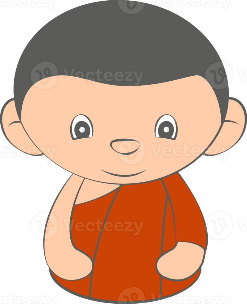 monk cartoon design png
