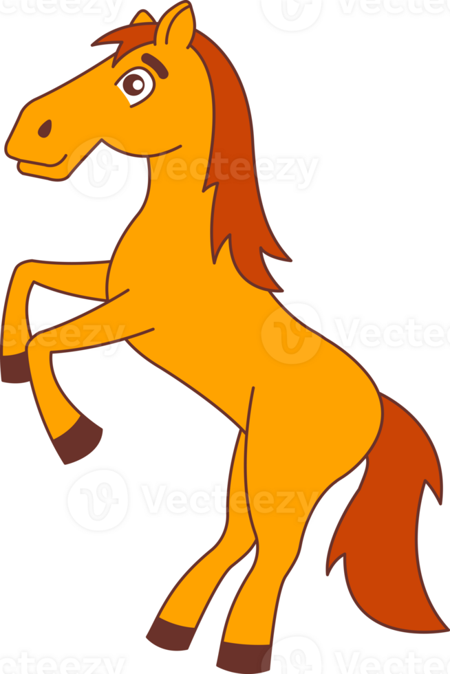 horse cartoon version png