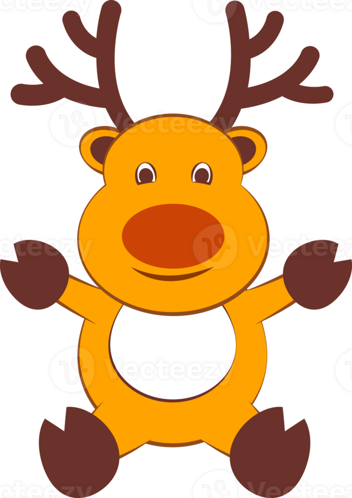 reindeer cartoon design png