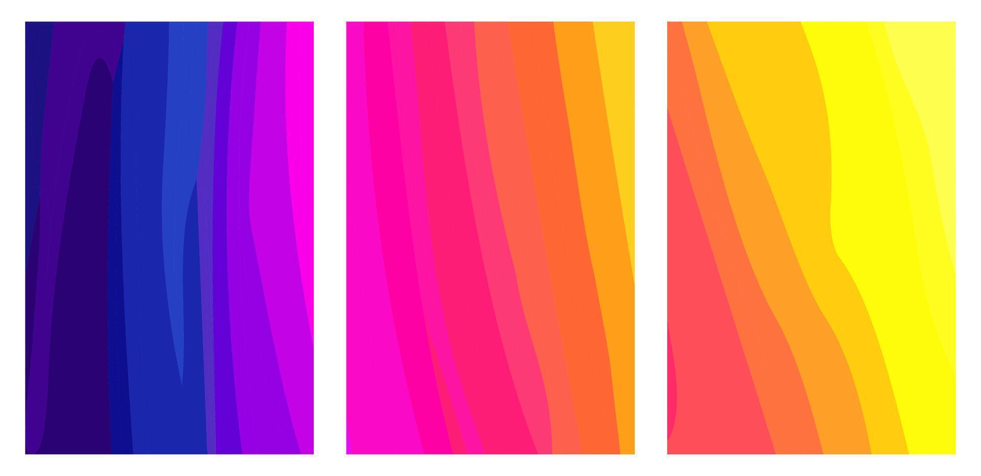 Set of Modern Poster Backgrounds vector