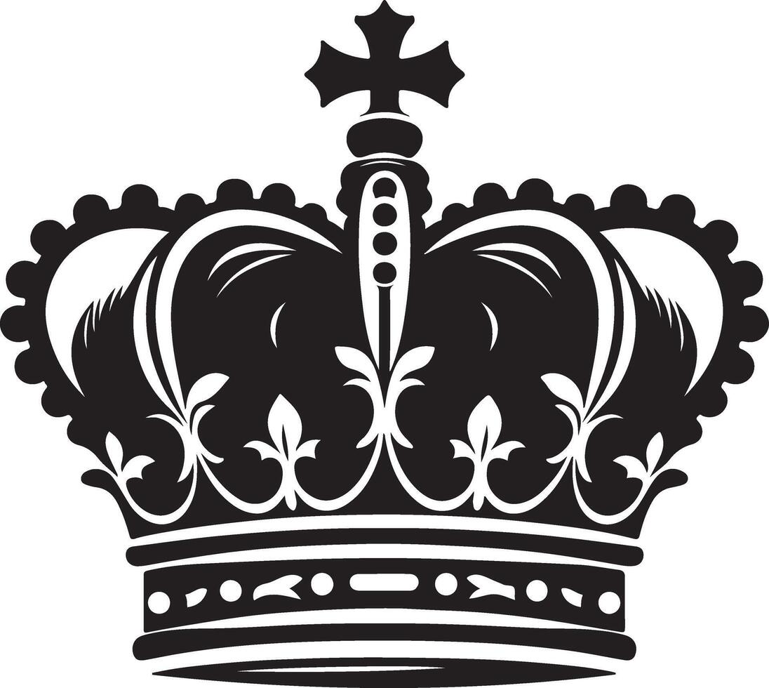 Noble Crowns Silhouette Collection vector