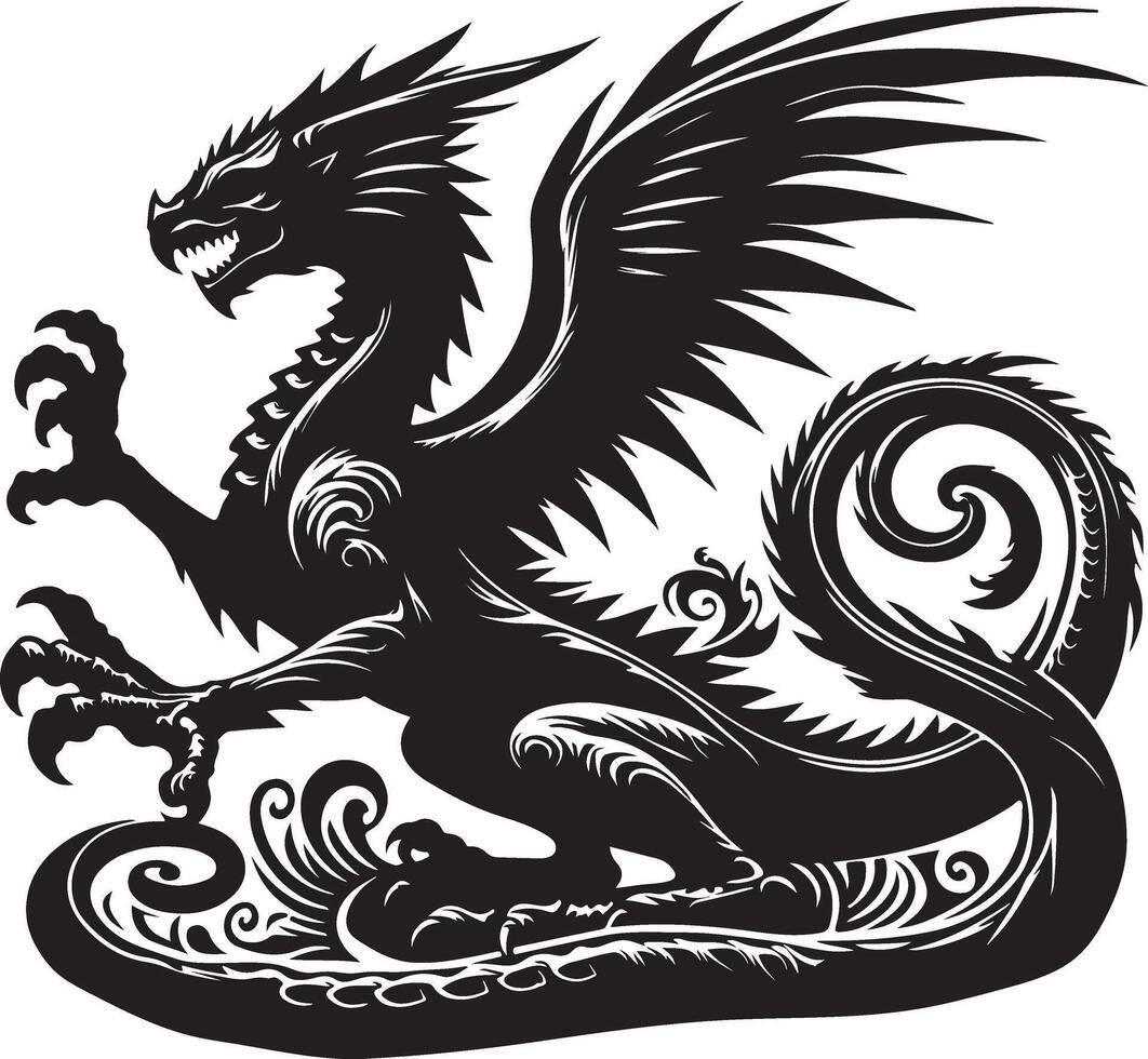 Celestial Dragon Ruler of the Sky vector