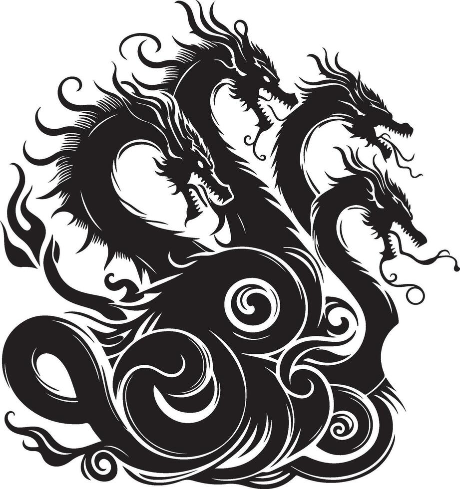 Echoes of the Hydra Shadows in the Mist vector