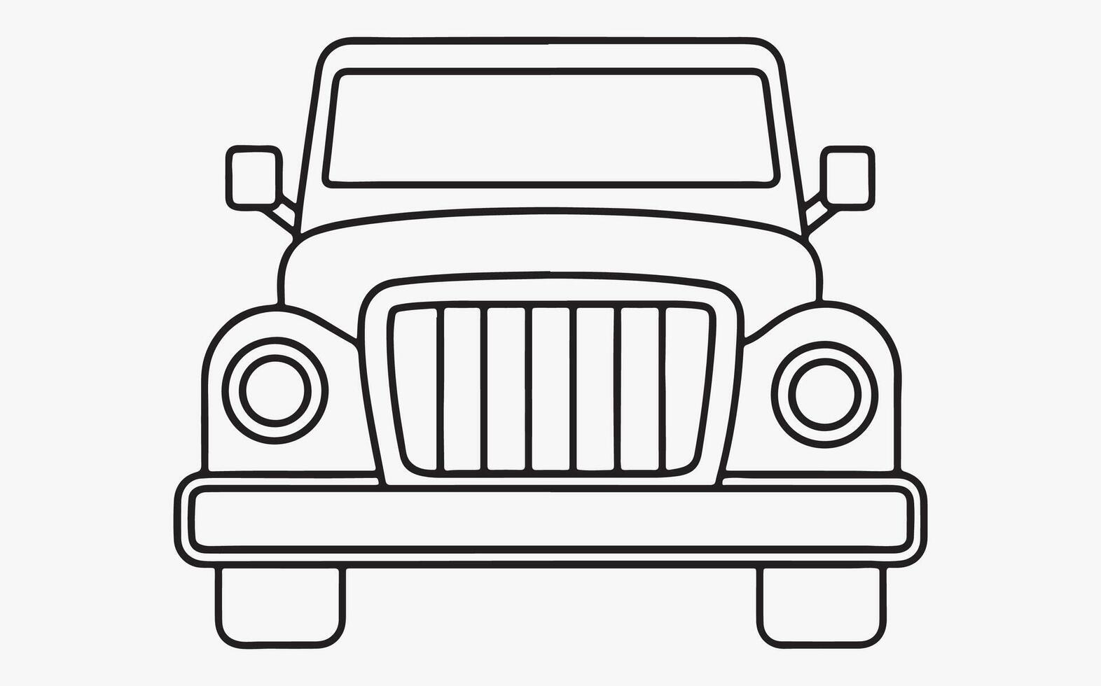 Simple truck Line Art image clipart illustration vector