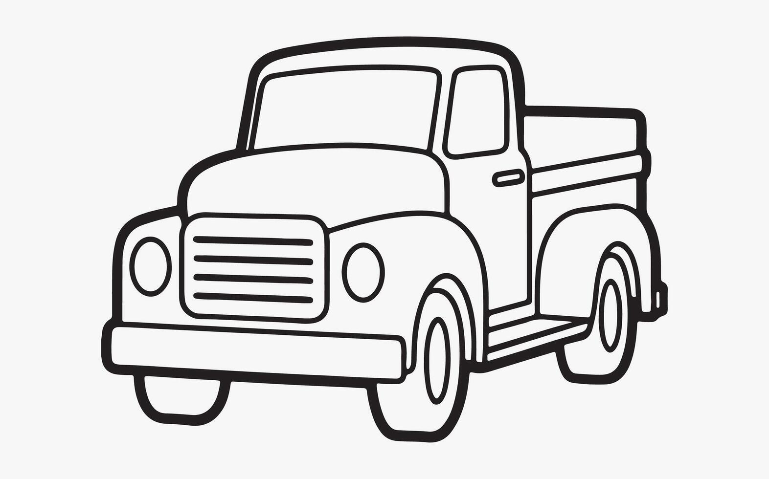 Modern Car Line Drawings vector