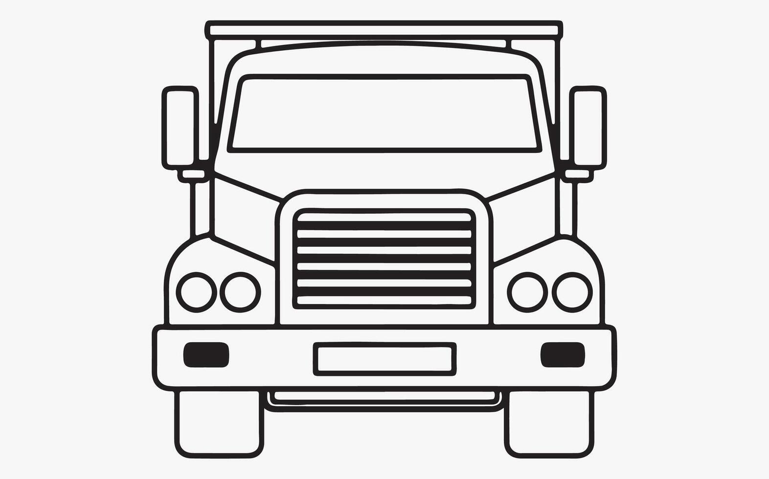 Abstract Car Line Illustrations icon vector