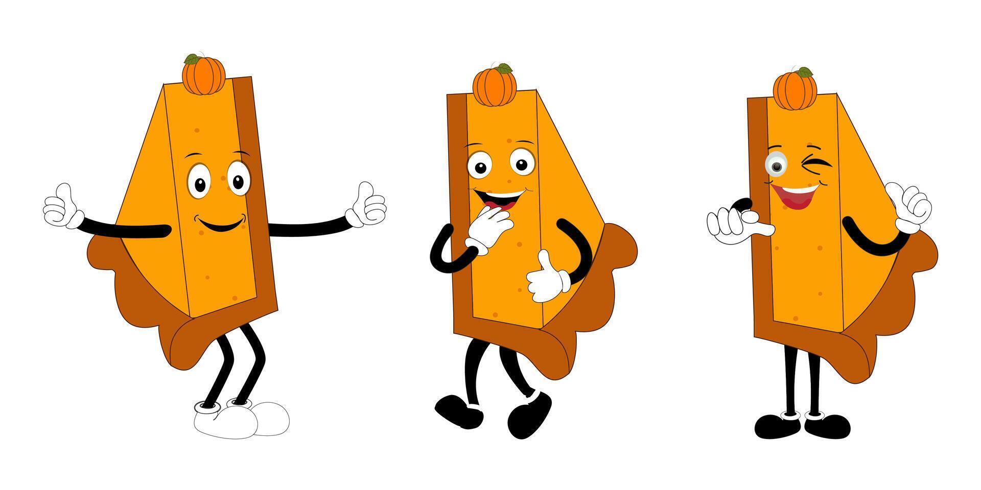 Adorable Food Characters with Various Animated Emotions vector