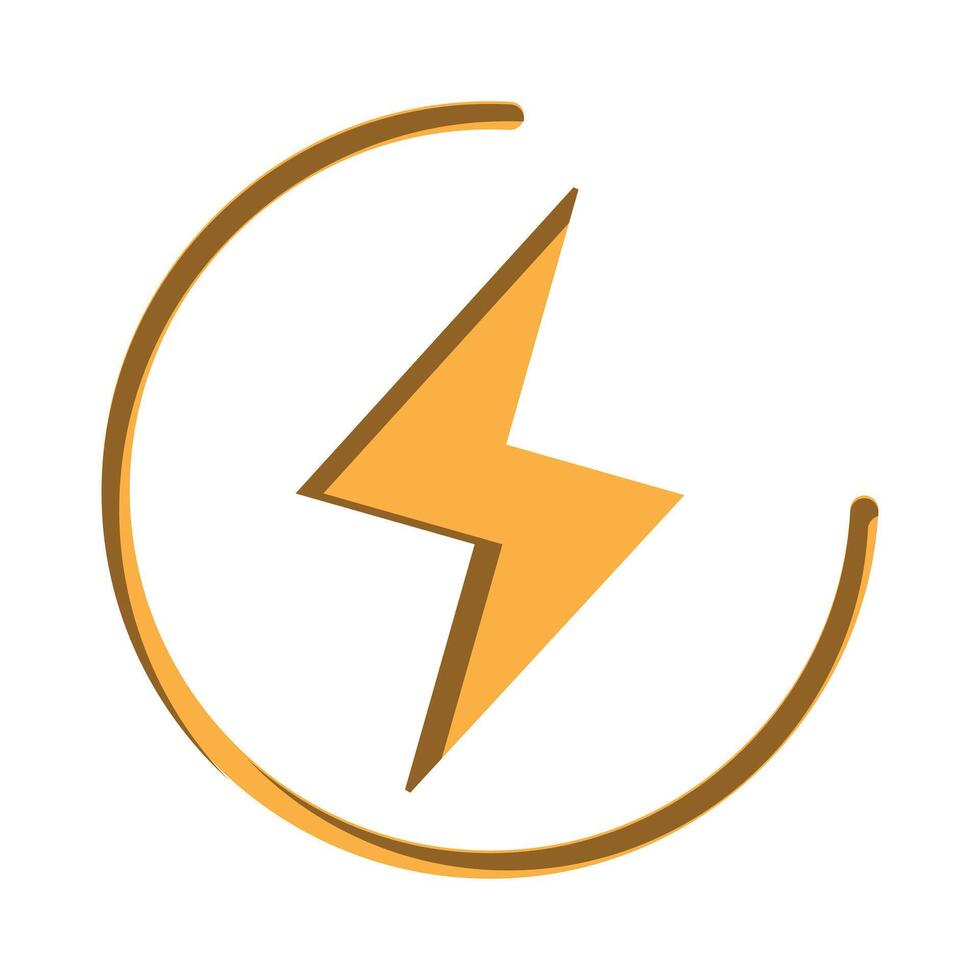 Dynamic electric power icon vector
