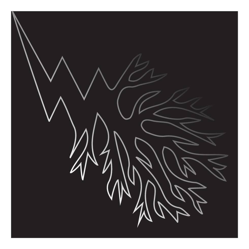 Lightning bolt power symbol vector