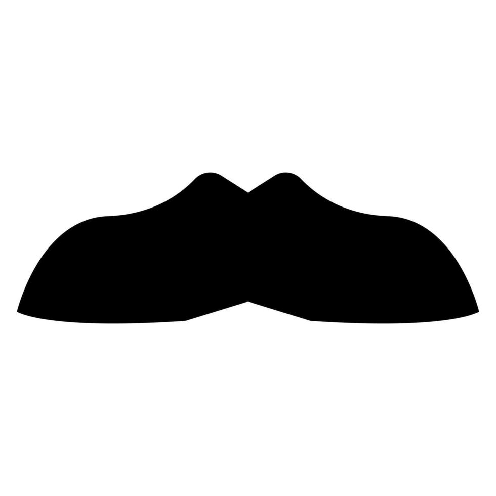 Bold and simple mustache graphic vector