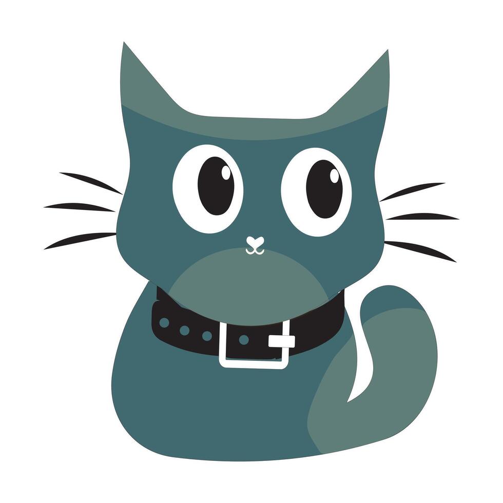 Minimalist cat design for decorations or illustration projects vector