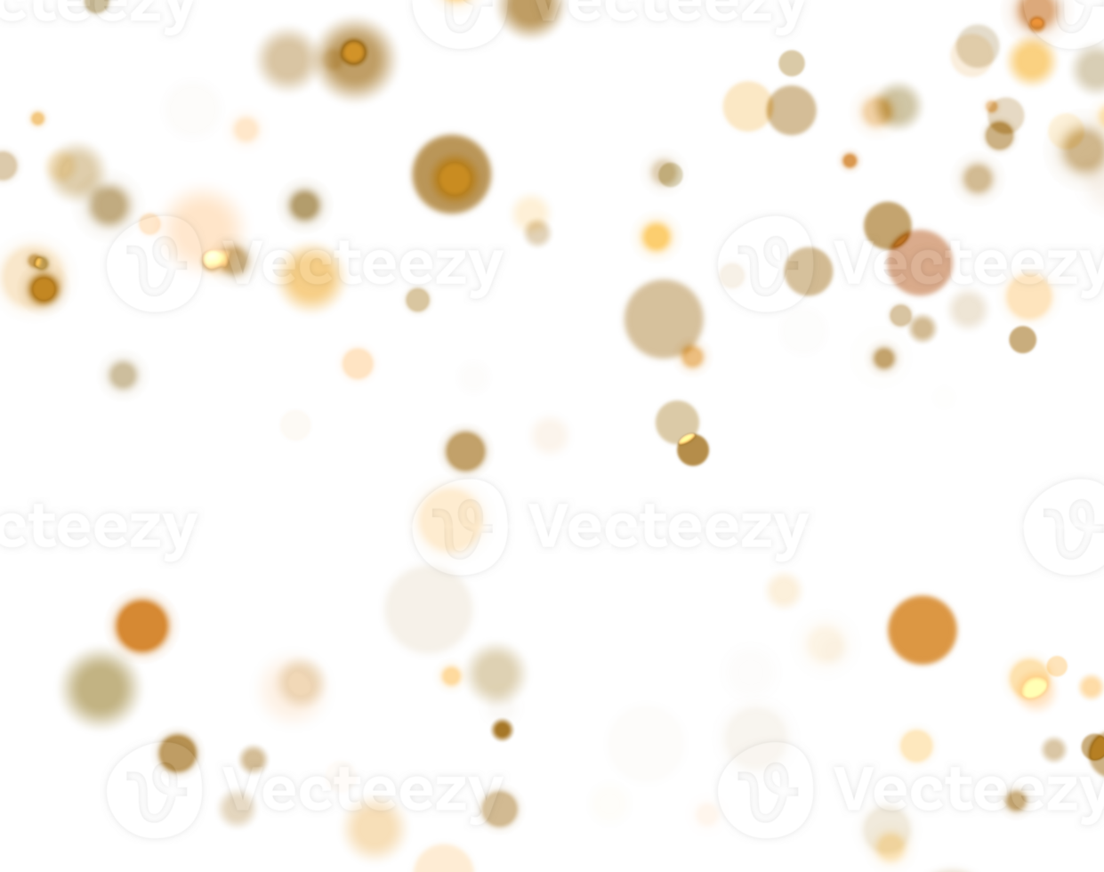 Golden confetti background. Gold holiday bokeh texture. png