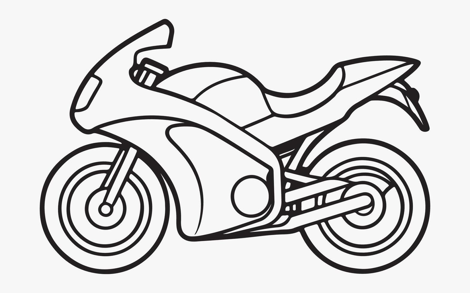 Minimalist Bike Line Art icon vector