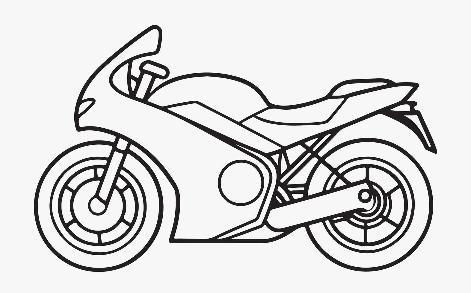 Minimalist vintage Bike Line Art vector