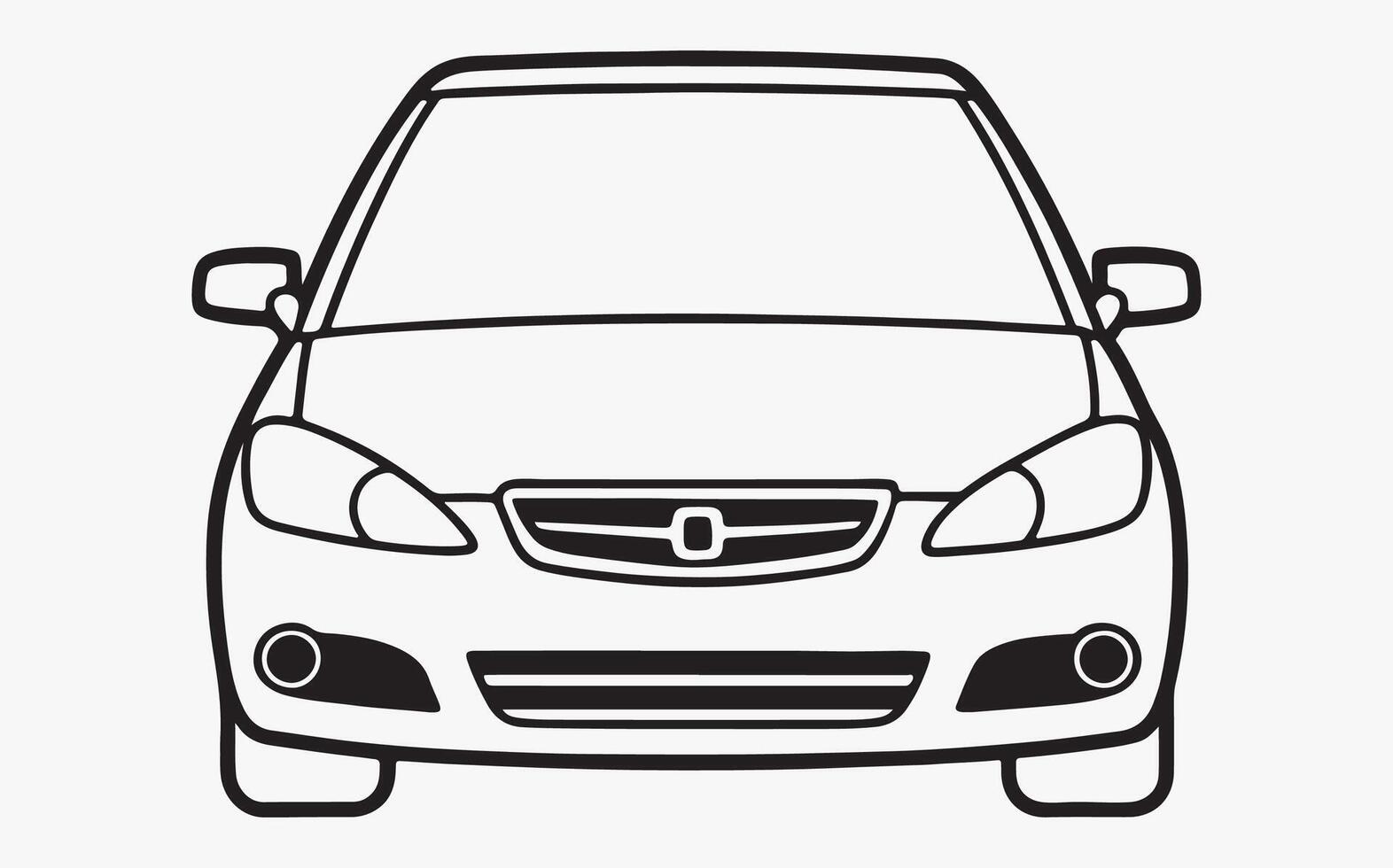 Muscle Car Line Art image clipart vector