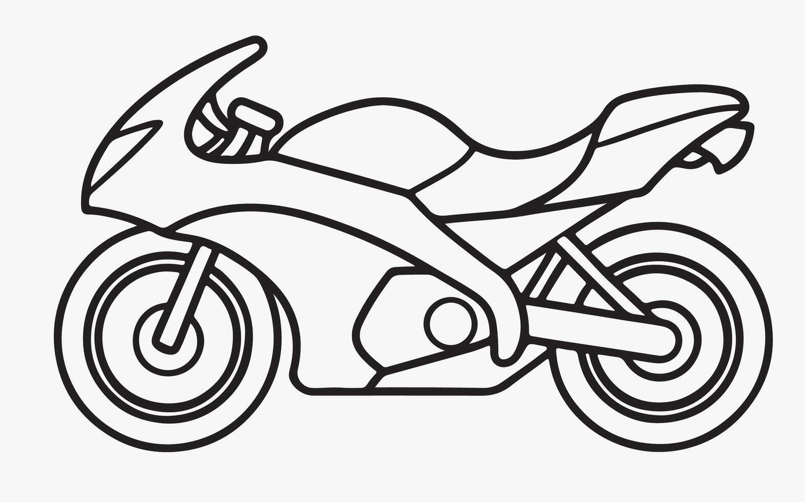 Minimalist Bike Line Art image vector