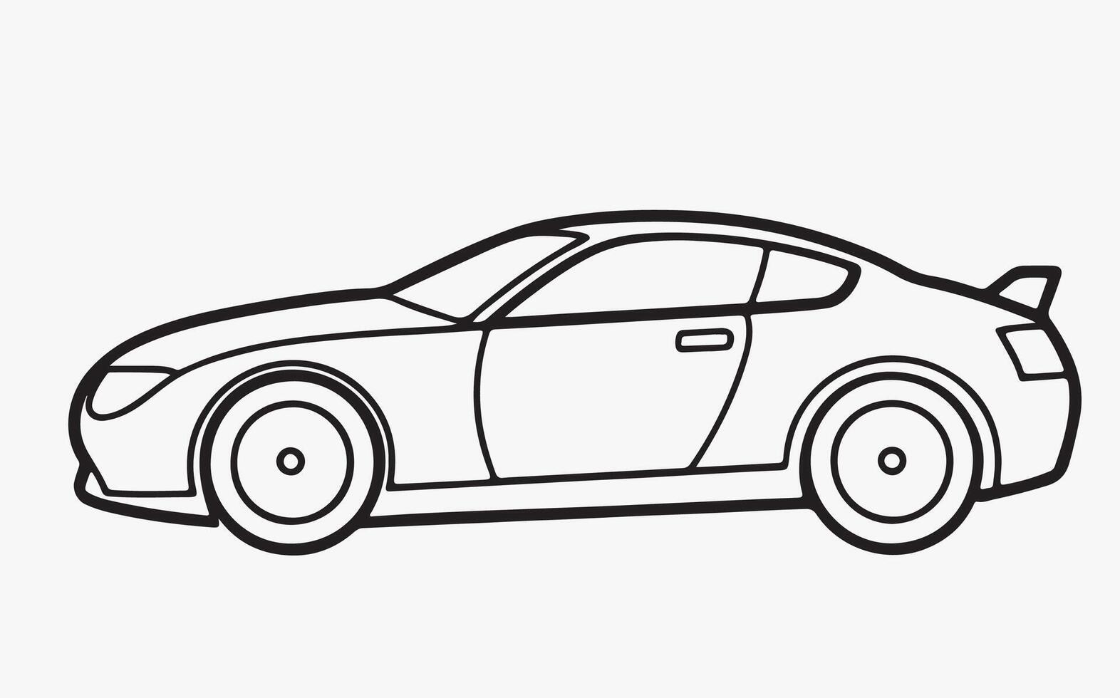 Car line art image vector
