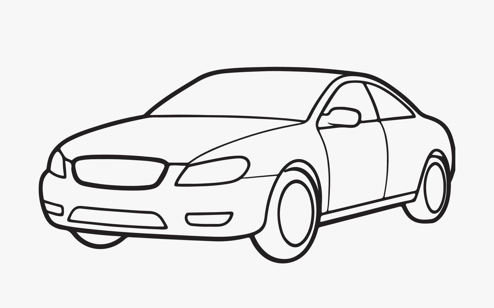 Amaizing Car line art iimage vector
