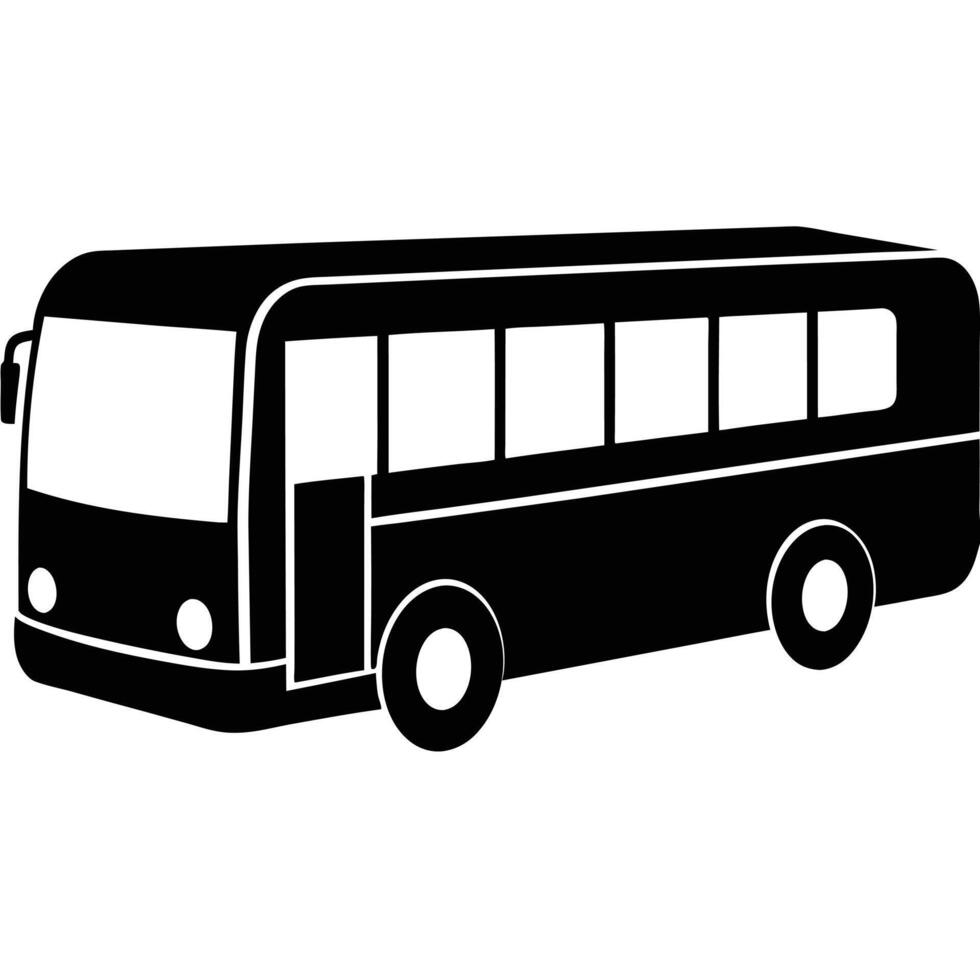 Bus icon on white background illustration vector