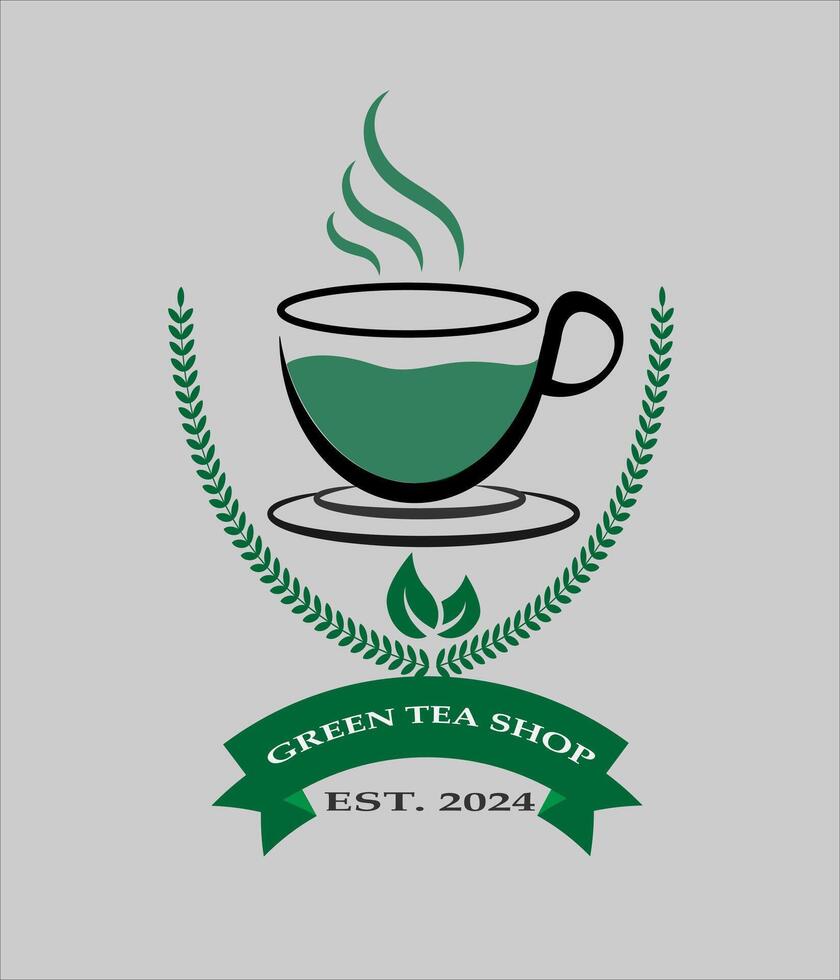 Tea Shop Logo Design vector