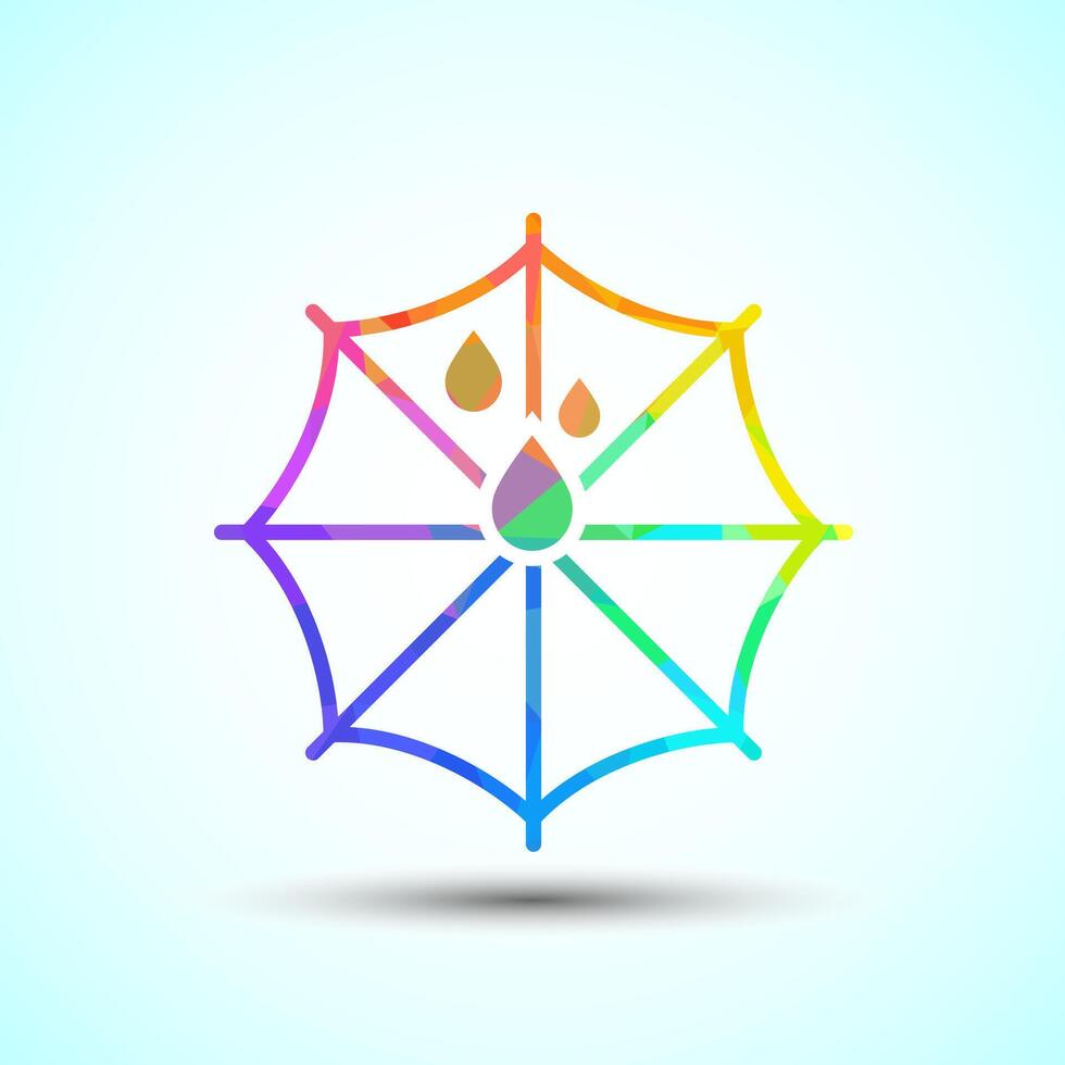 Umbrella logo design template vector