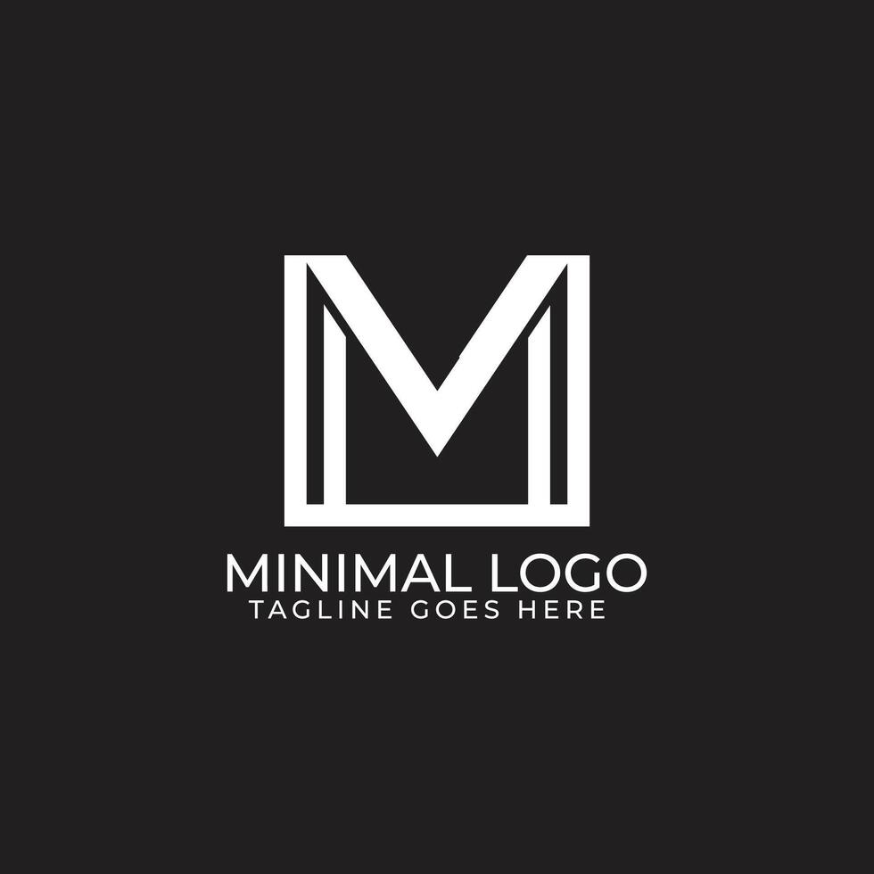 Custom M Letter Logo for Branding vector
