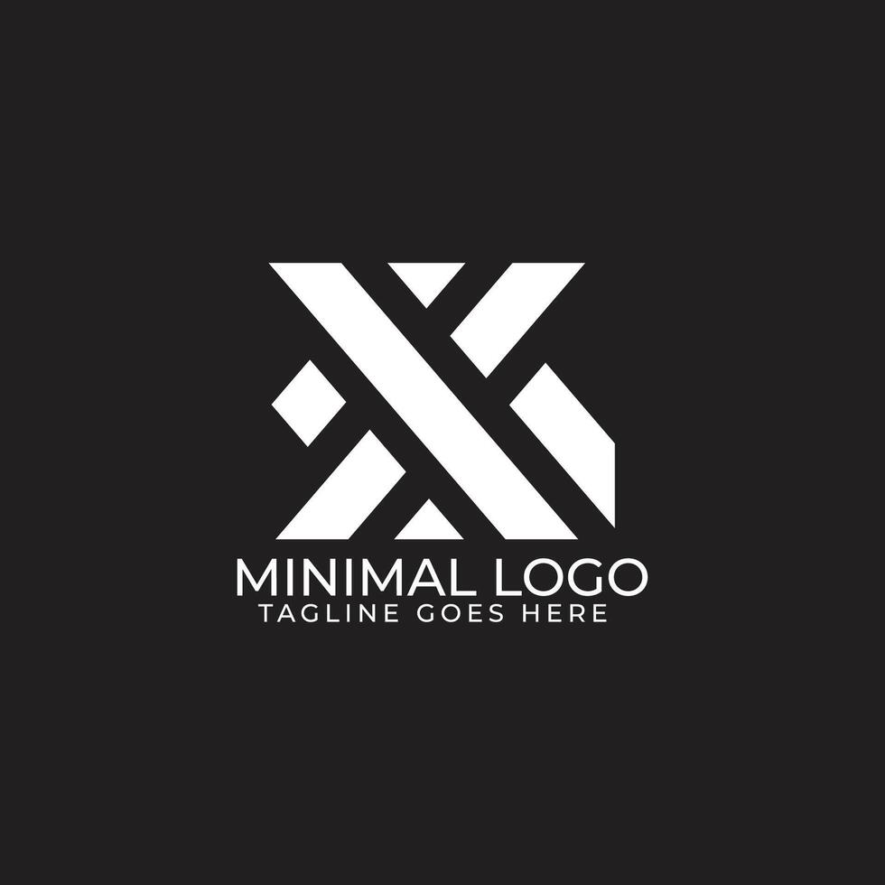 Minimalist X Letter Logo Design Clean, Modern Sleek Branding Ideas vector
