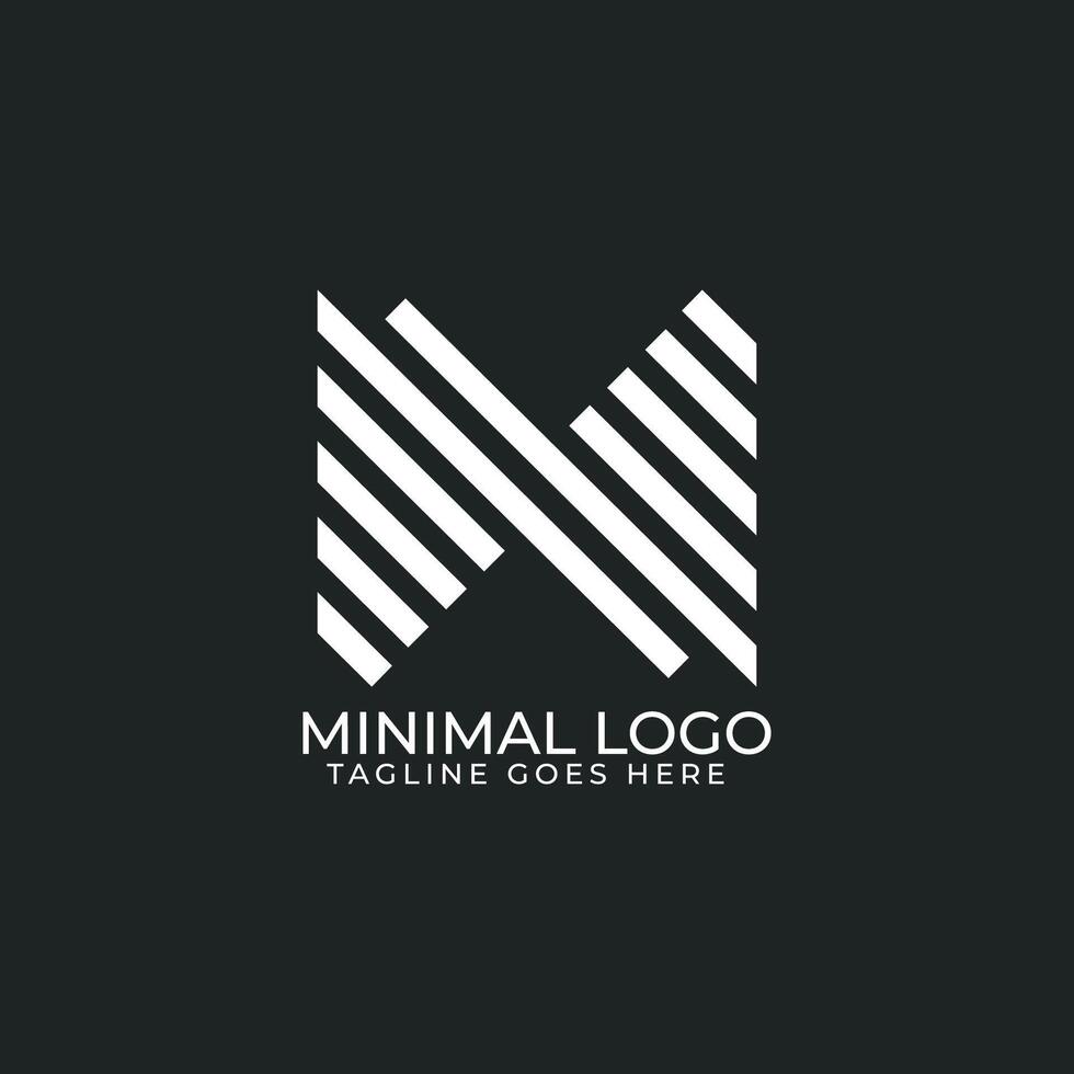Modern X Letter Logo with stripe vector