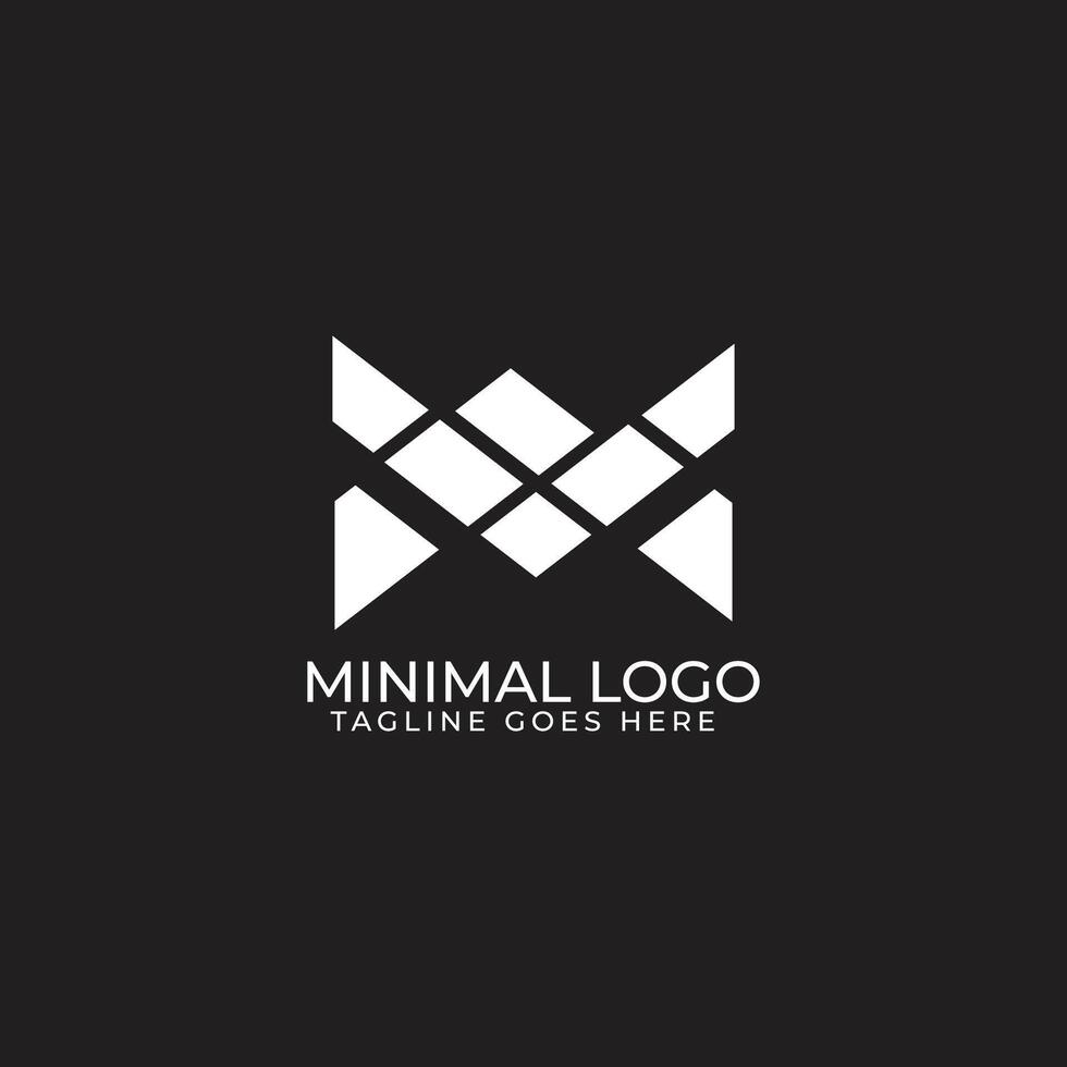 Sleek Symbolism M Letter Logo Design vector