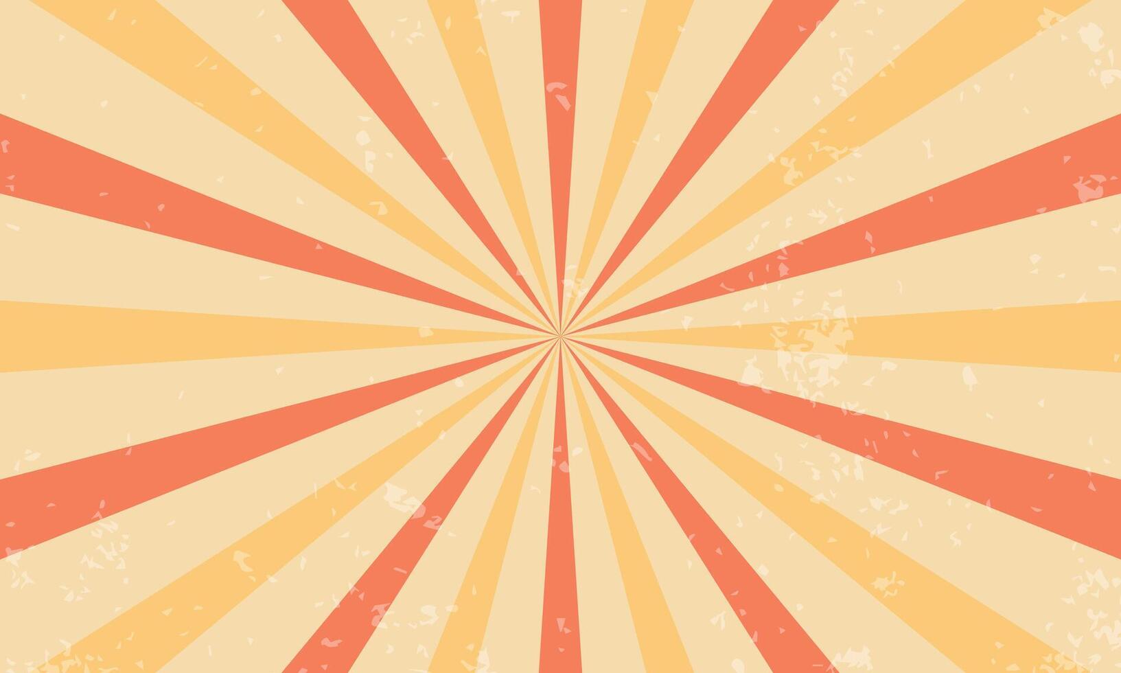 Vintage Sunburst Illustration with Distressed Texture vector