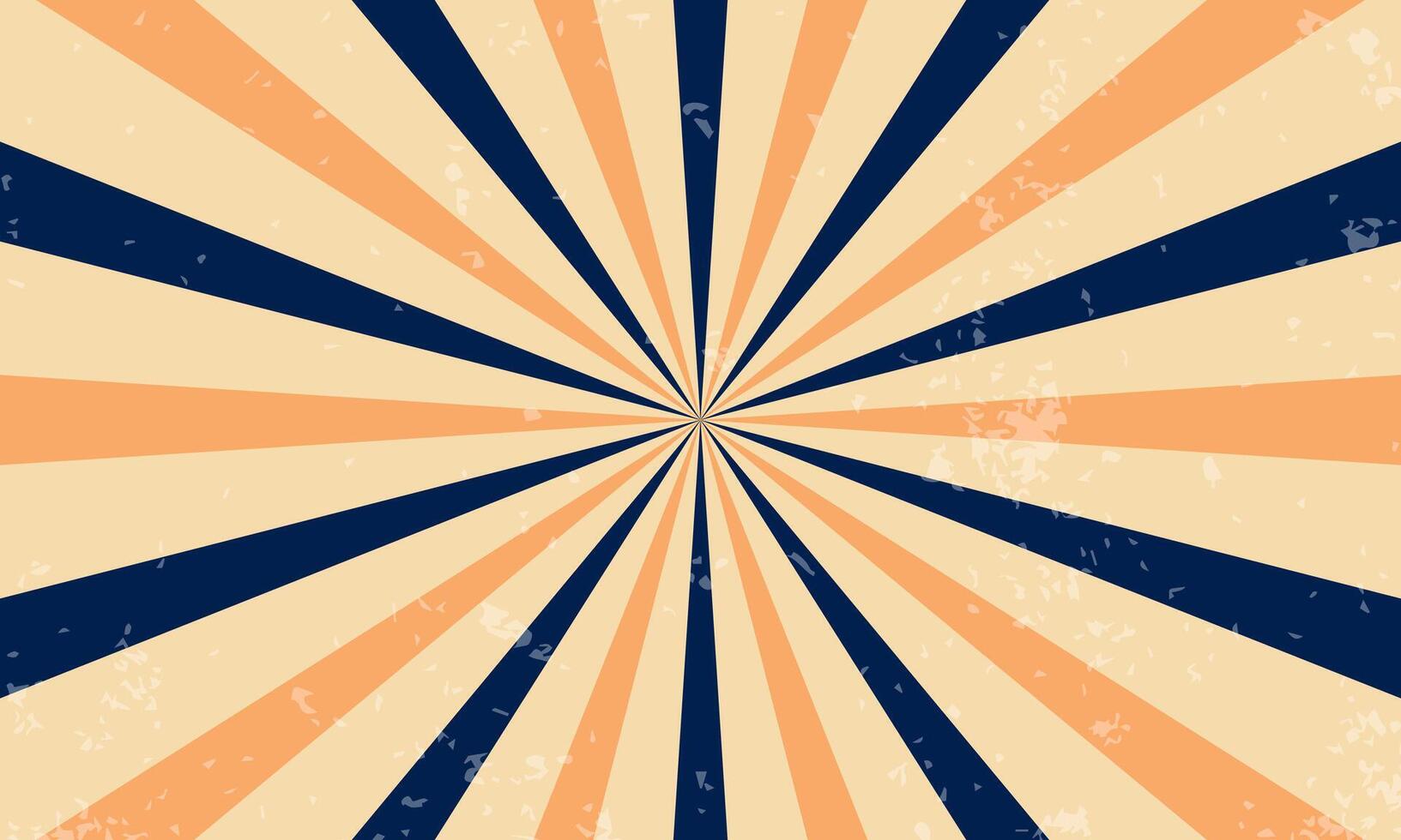 Abstract Sunburst Background with Vintage Fee vector