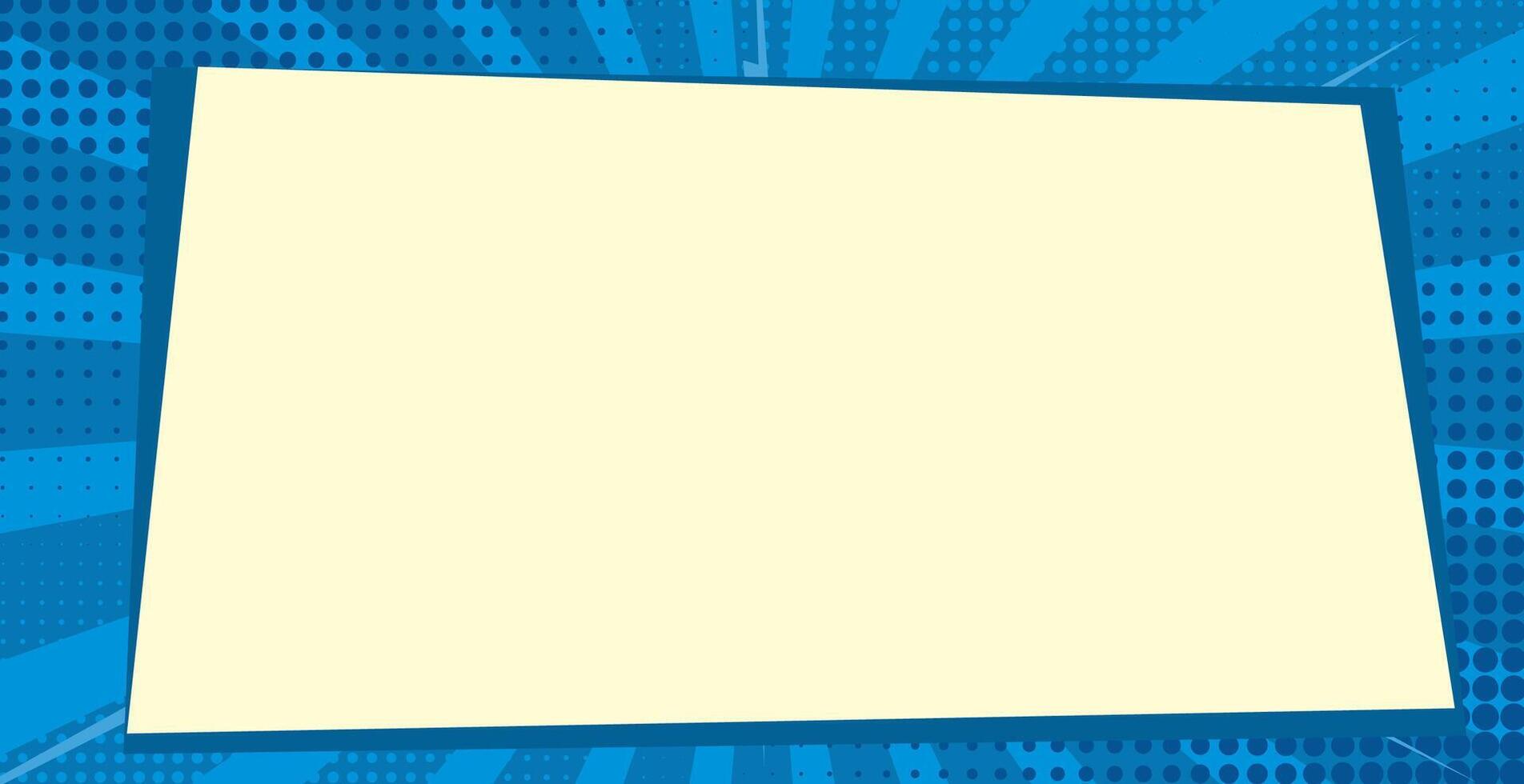 Comic blue background vector
