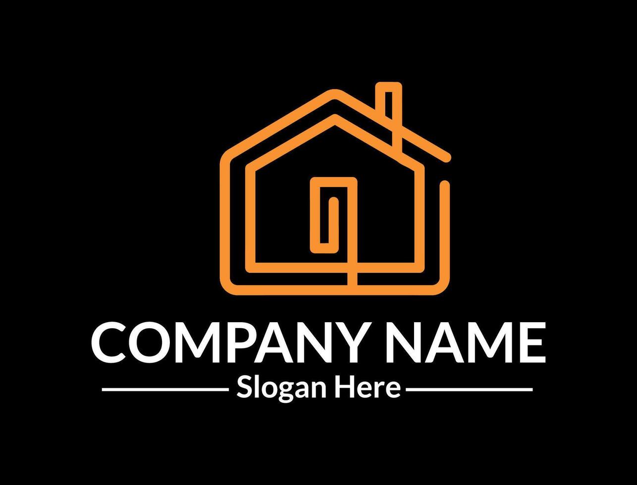 Home Symbolic Real Estate Logo Design vector