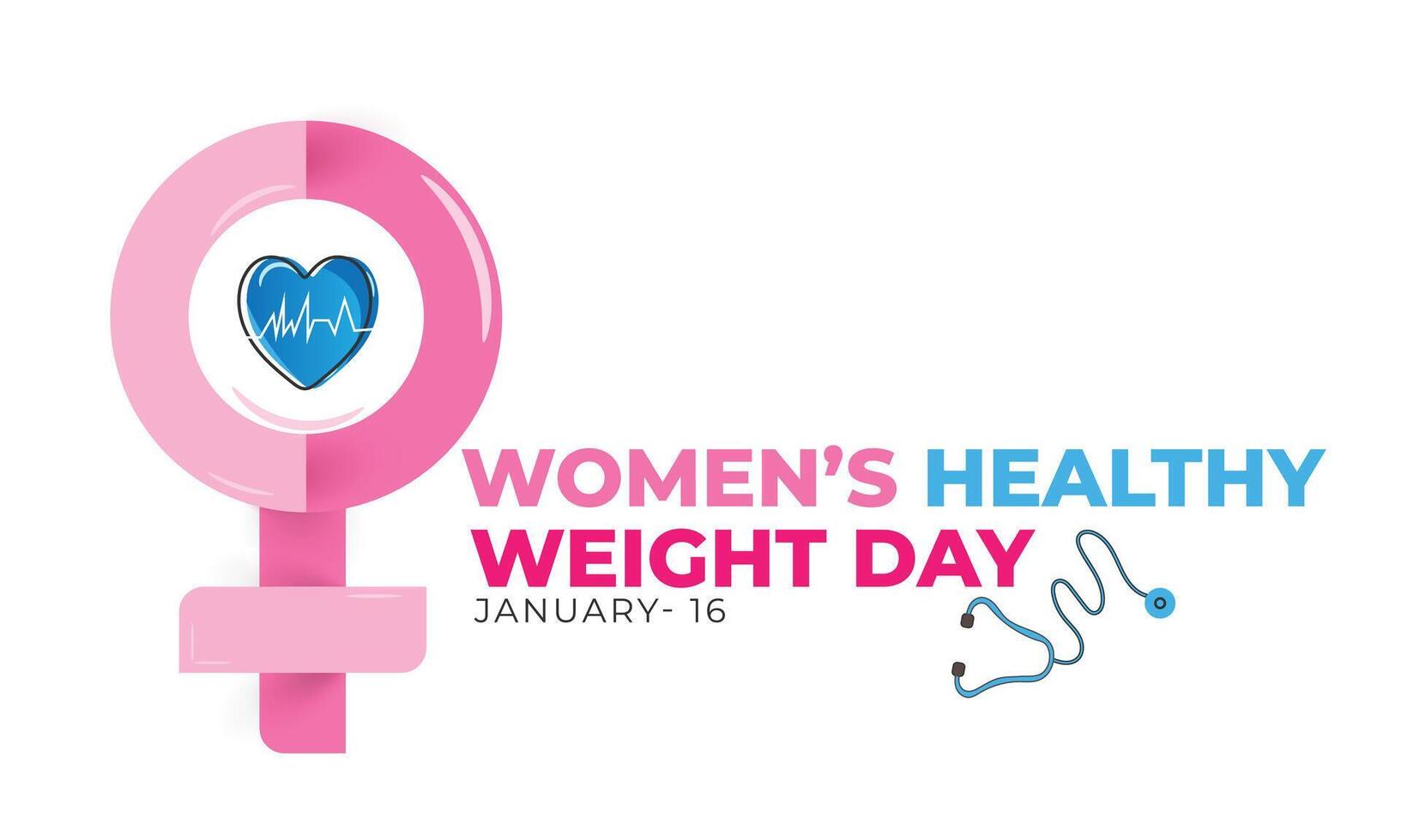 Womens healthy weight day. background, banner, card, poster, template. illustration. vector