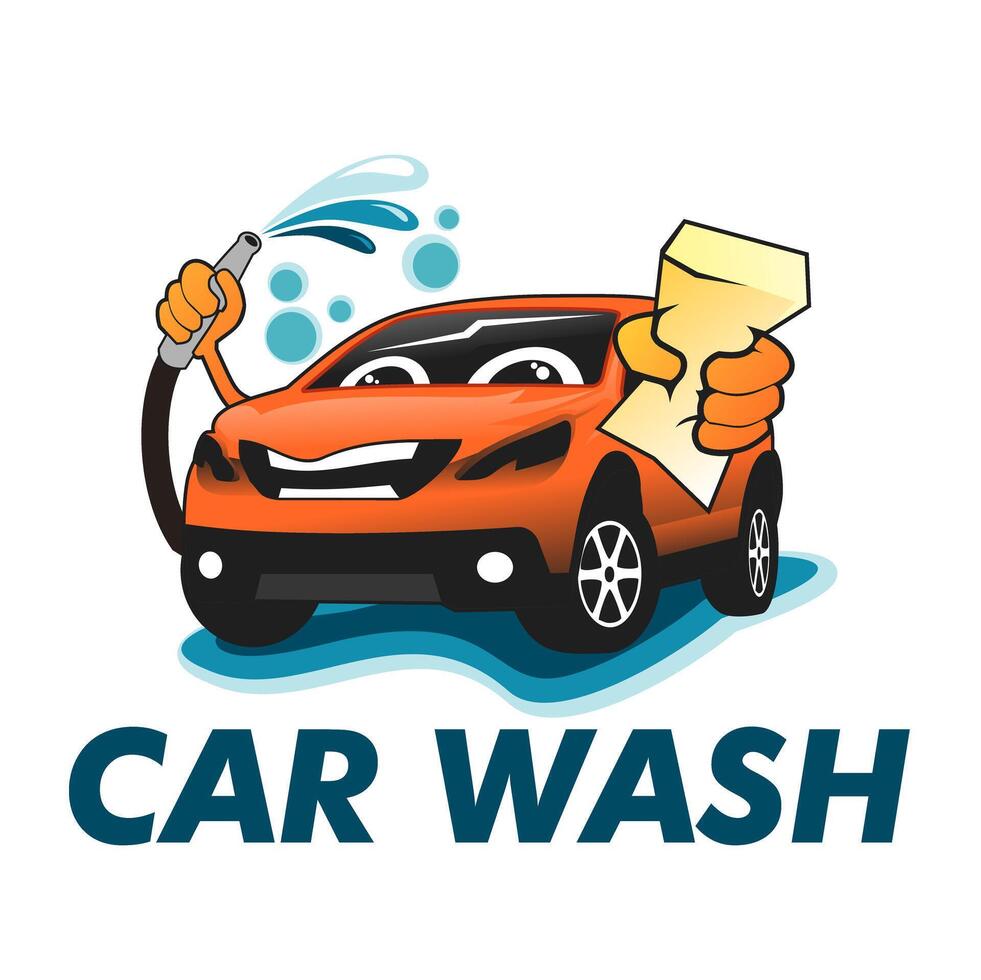 auto car wash illustrasion design vector