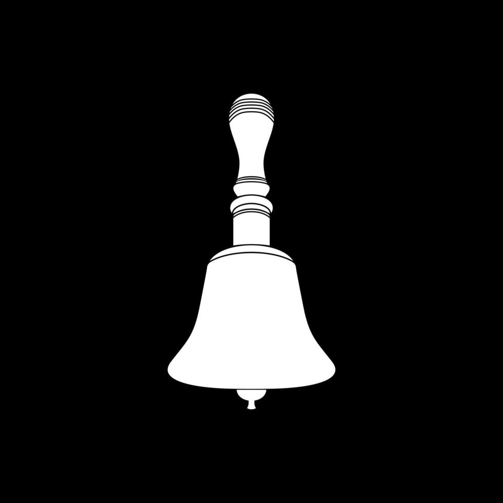 Silhouette of the Hand Ringing Bell, Flat Style, can use for Pictogram, Apps, Website, Logo, Art Illustration, of Graphic Design Element vector